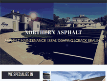 Tablet Screenshot of northernasphaltpaving.com